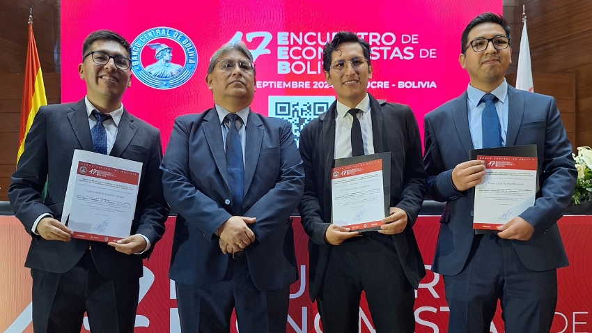 Egresado del Magíster en Ciencias Económicas FAE Usach obtiene segundo lugar en el Encuentro de Economistas de Bolivia 2024